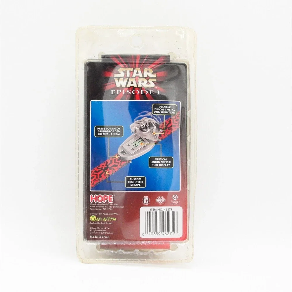 Star Wars Episode 1 Darth Maul Die-Cast Watch Brand New & Sealed Vintage 1999